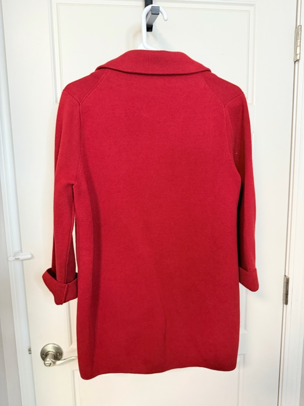 Quince Red Open-Front Longline Blazer - Picture 5 of 5